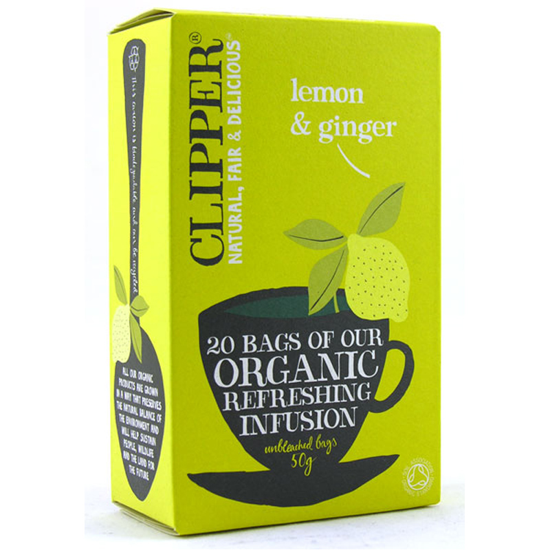 Clipper Organic Lemon And Ginger 20 Tea Bags Ebay 4903