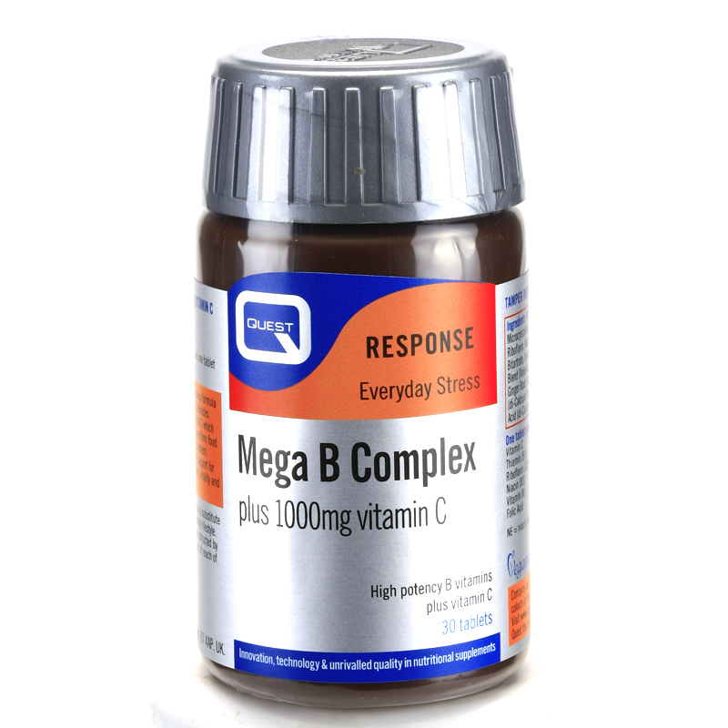 Quest Super Mega B Complex With Vitamin C Tablets | EBay