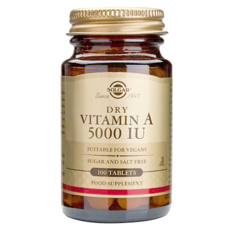 Solgar Dry Vitamin A 5000iu 100 Tablets | eBay