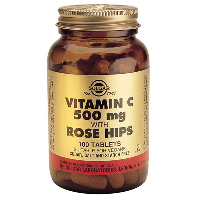Solgar Vitamin C with Rose Hips 500mg 100 Tablets eBay